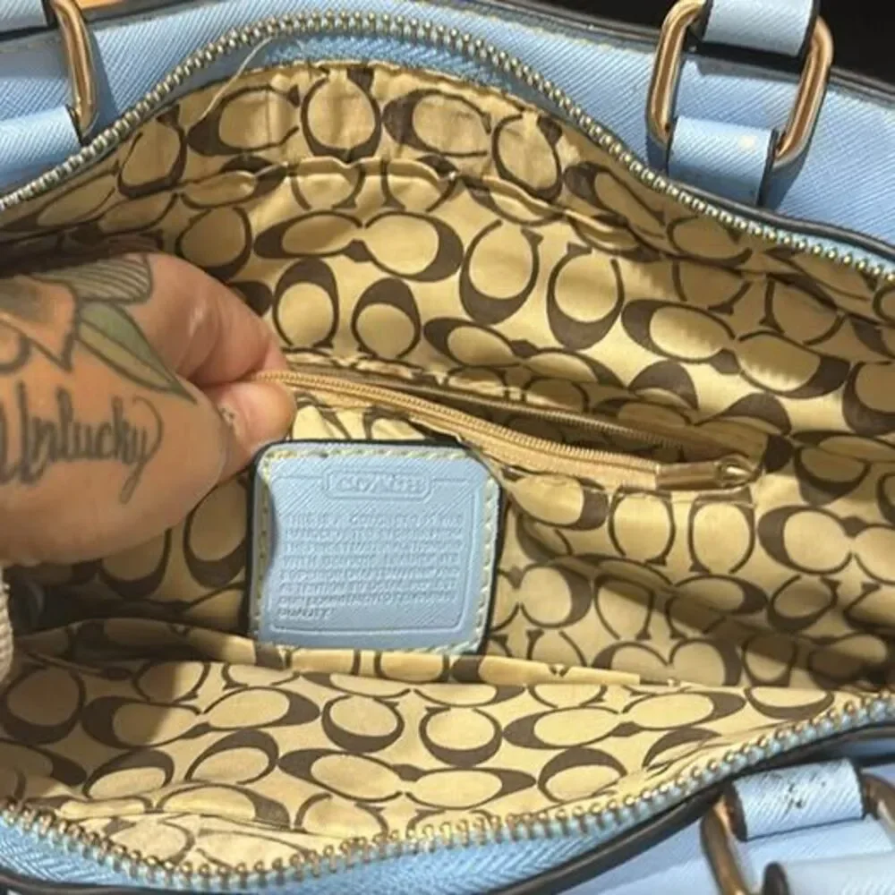 Blue Coach Bag